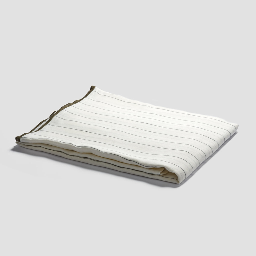 Luna Stripe Linen Tablecloth - PIGLET US