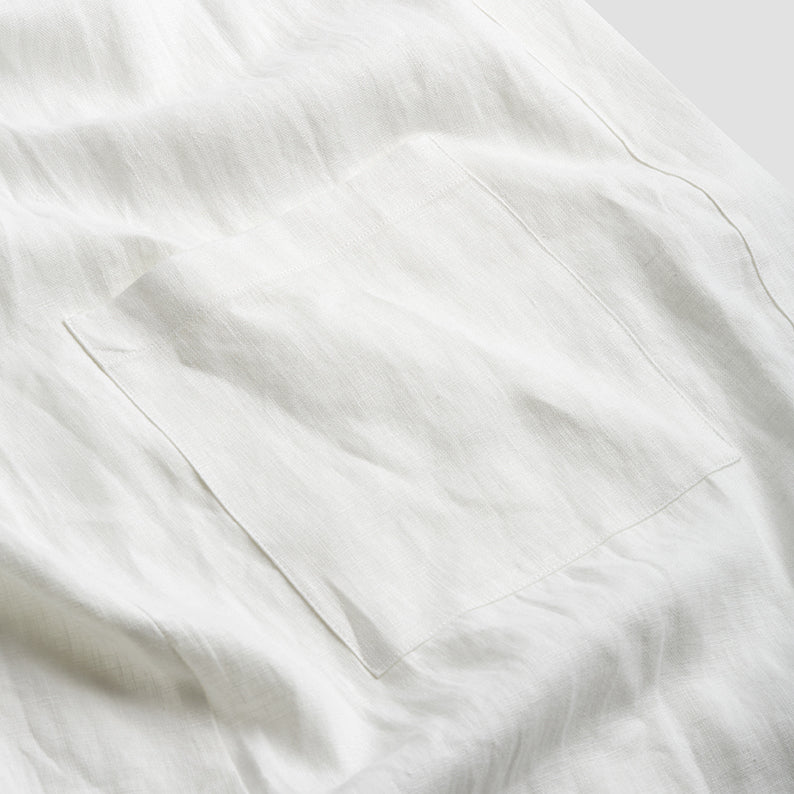 White Linen Robe - PIGLET US