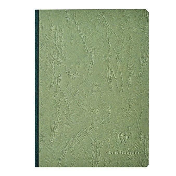 Basic Large Clothbound Lined Notebook, Green