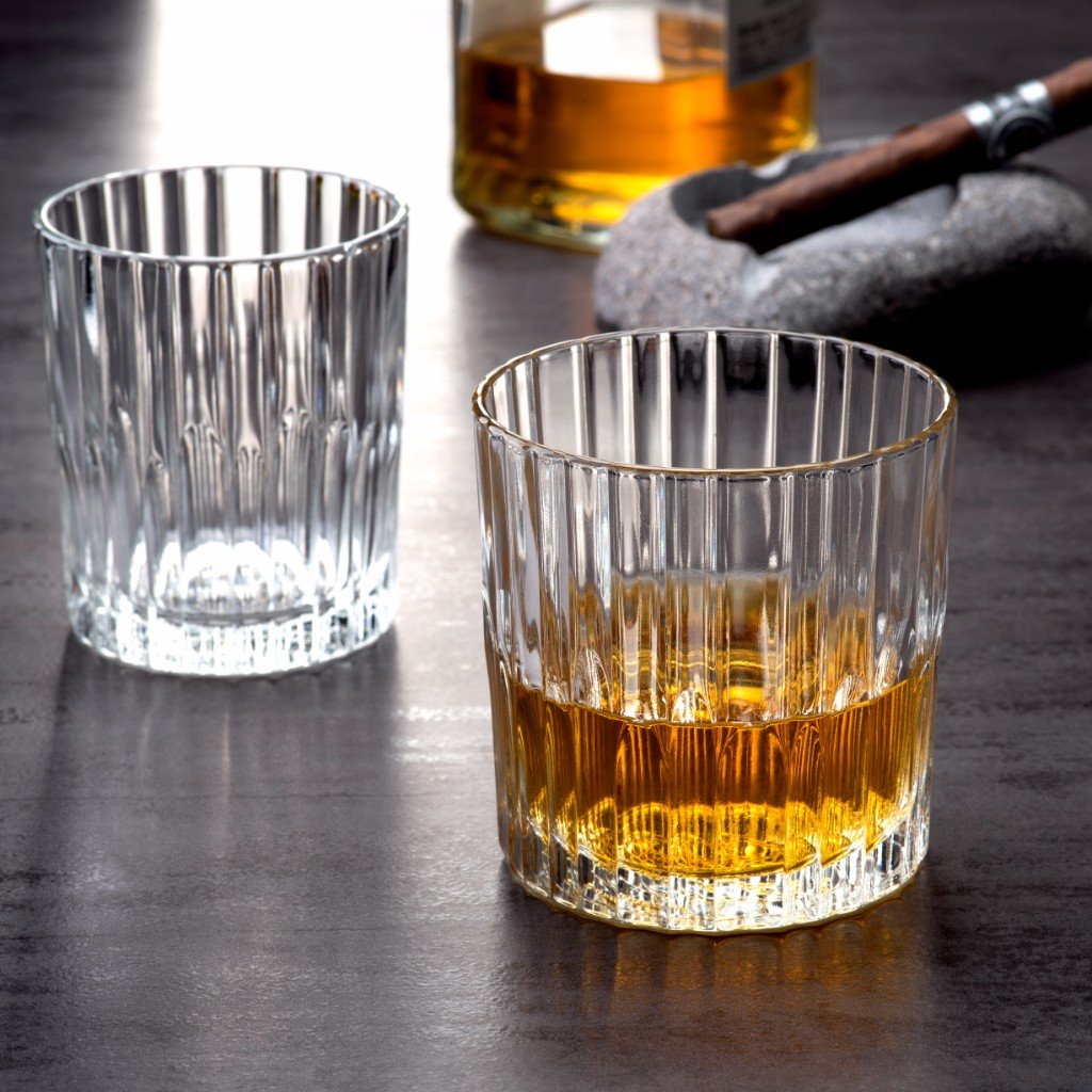 Manhattan Clear Glass Whisky Tumbler, 7 3/4 oz, Pack of 6