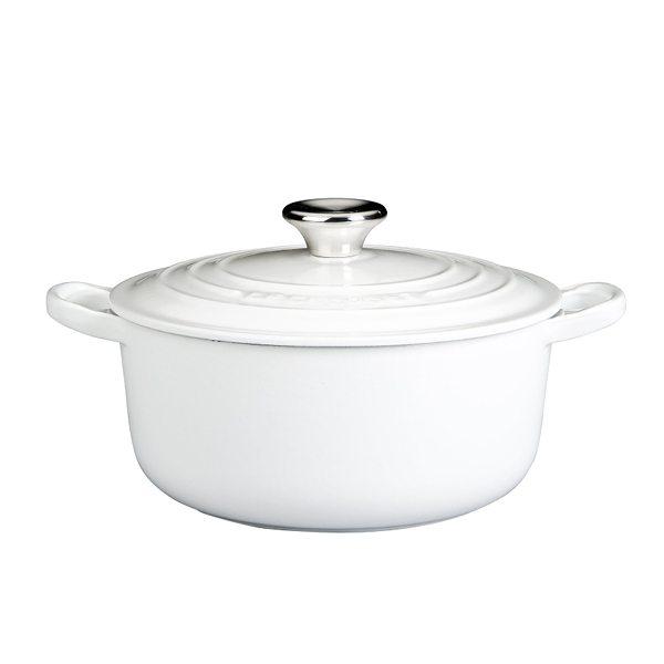 White Cast Iron Pot