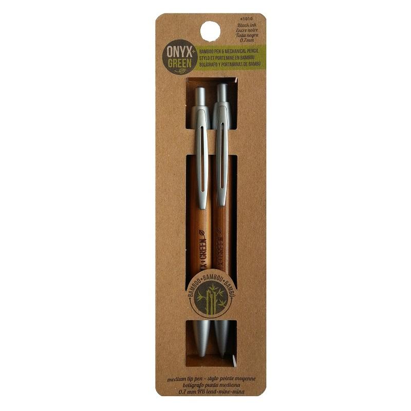 Bamboo Pen and Mechanical Pencil Set