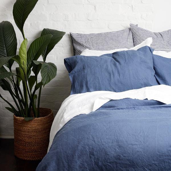 Linen Pillowcase (Pair), Blueberry -  - BuyMeOnce UK
