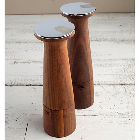 Oblique Walnut Wood Salt Mill