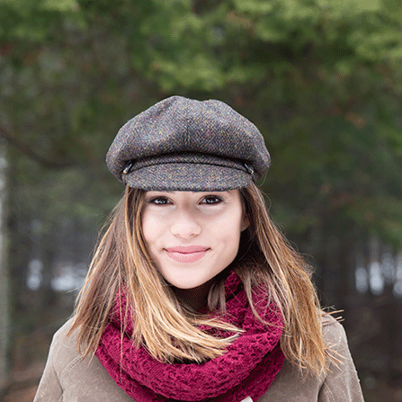 The Gatsby Cap In Harris Tweed