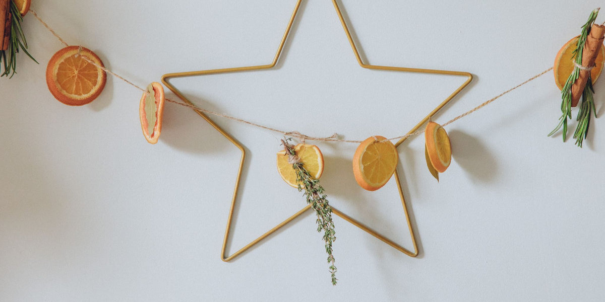 Homemade Christmas orange decorations