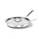 All-Clad D3 12 inch stainless fry pan with lid