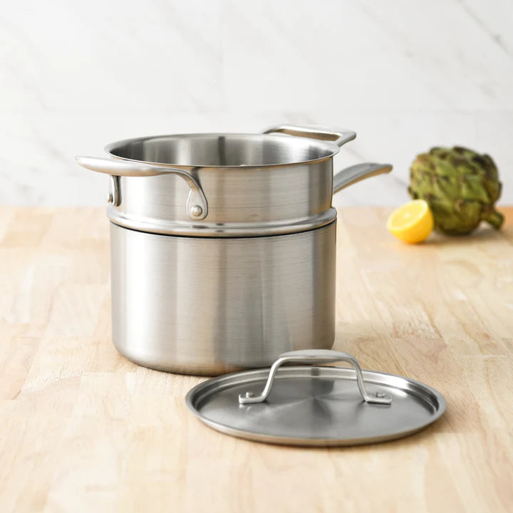 American Kitchen 3-quart Covered Stainless Steel Saucepan