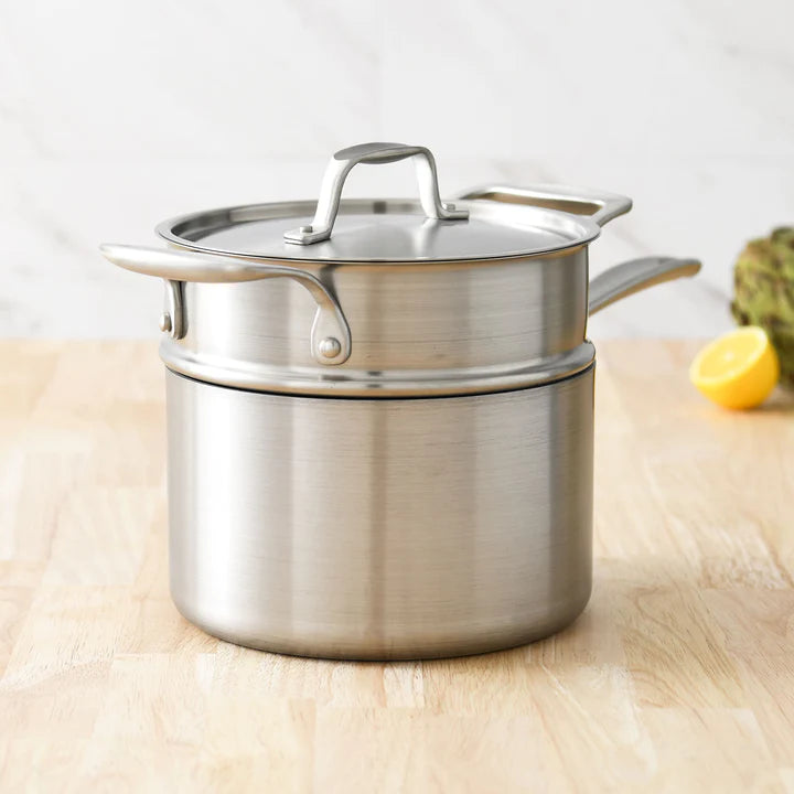 American Kitchen 3-quart Covered Stainless Steel Saucepan