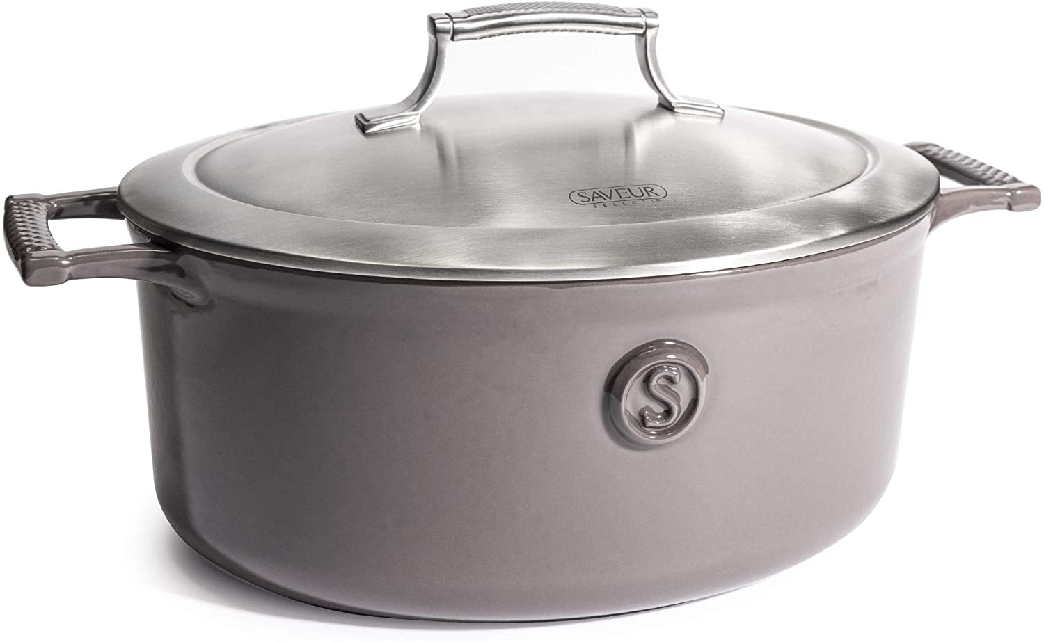 6-Qt Cast Iron Covered Soup Pot