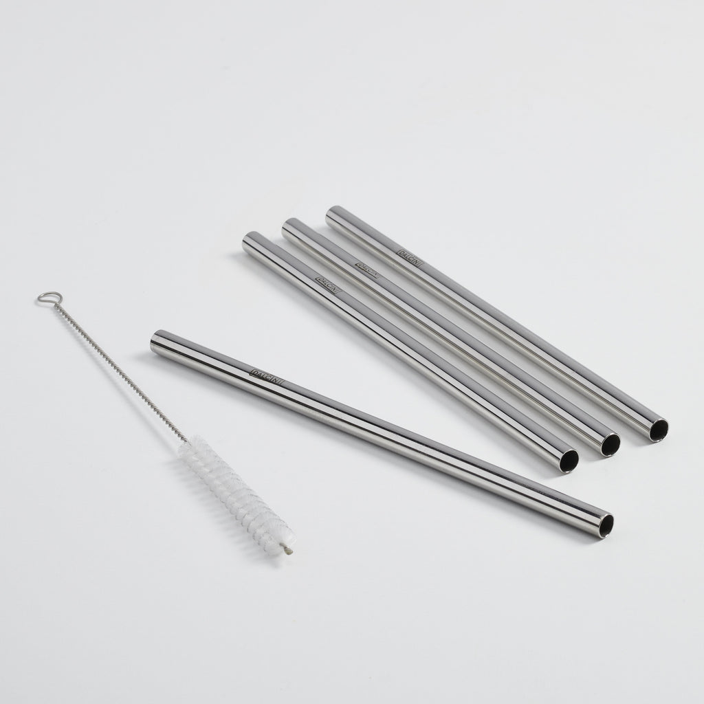 Stainless steel straw set (5 pcs) - DALCINI Stainless