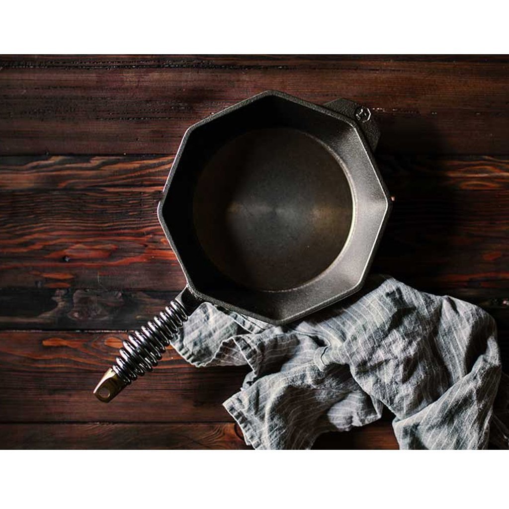 FINEX 8 Cast Iron Skillet, Modern Heirloom, Handcrafted in the USA,  Pre-seasoned with Organic Flaxseed Oil