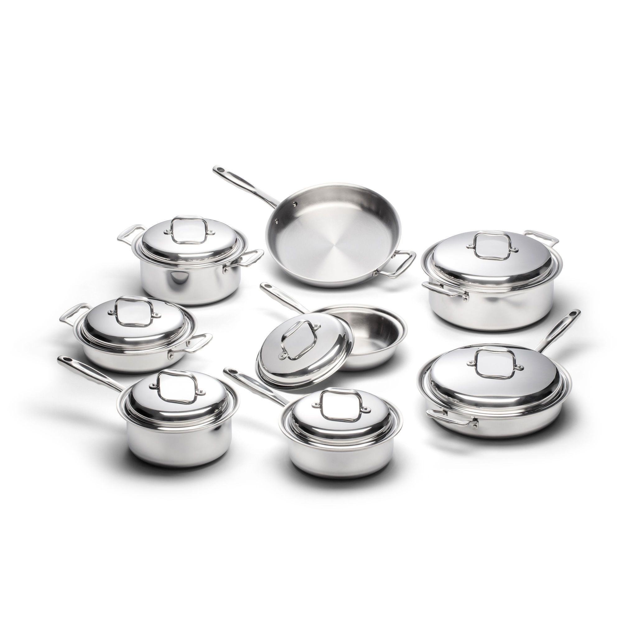 15 Piece Stainless Steel Cookware Set