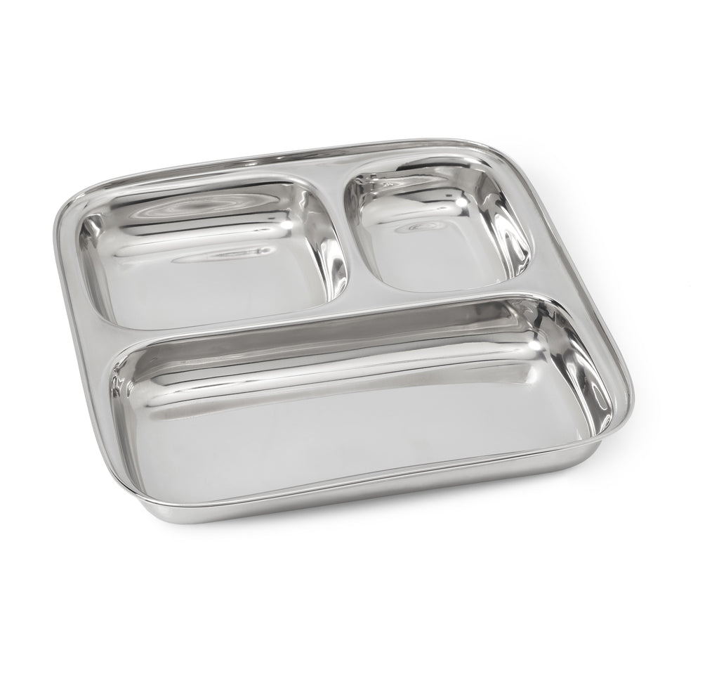 3 Section Plate (large) - DALCINI Stainless