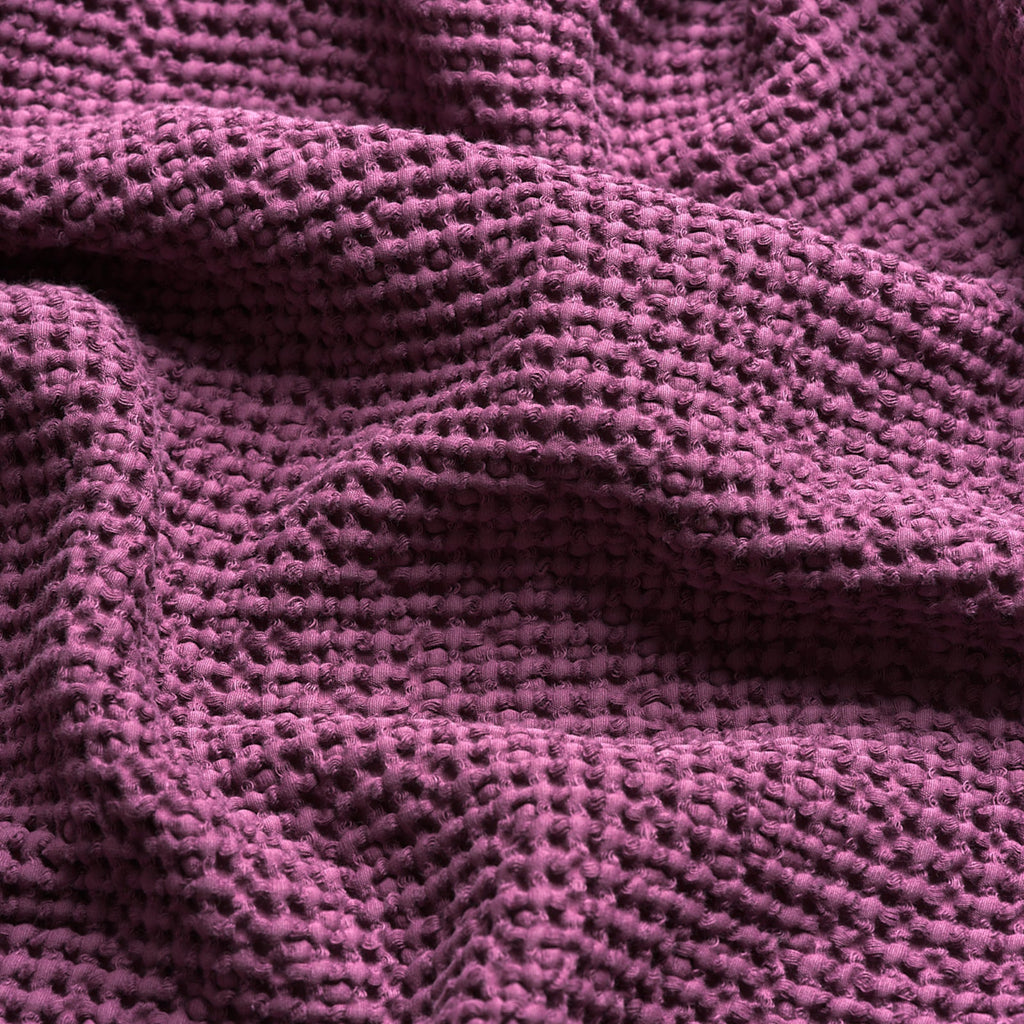 Berry Waffle Cotton Throw - PIGLET US