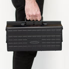 Steel Toolbox with Cantilever Lid and Upper Storage Trays, style ST-350