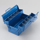 Steel Toolbox with Cantilever Lid and Upper Storage Trays, style ST-350