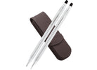Classic Century Lustrous Chrome Pen And Pencil Set