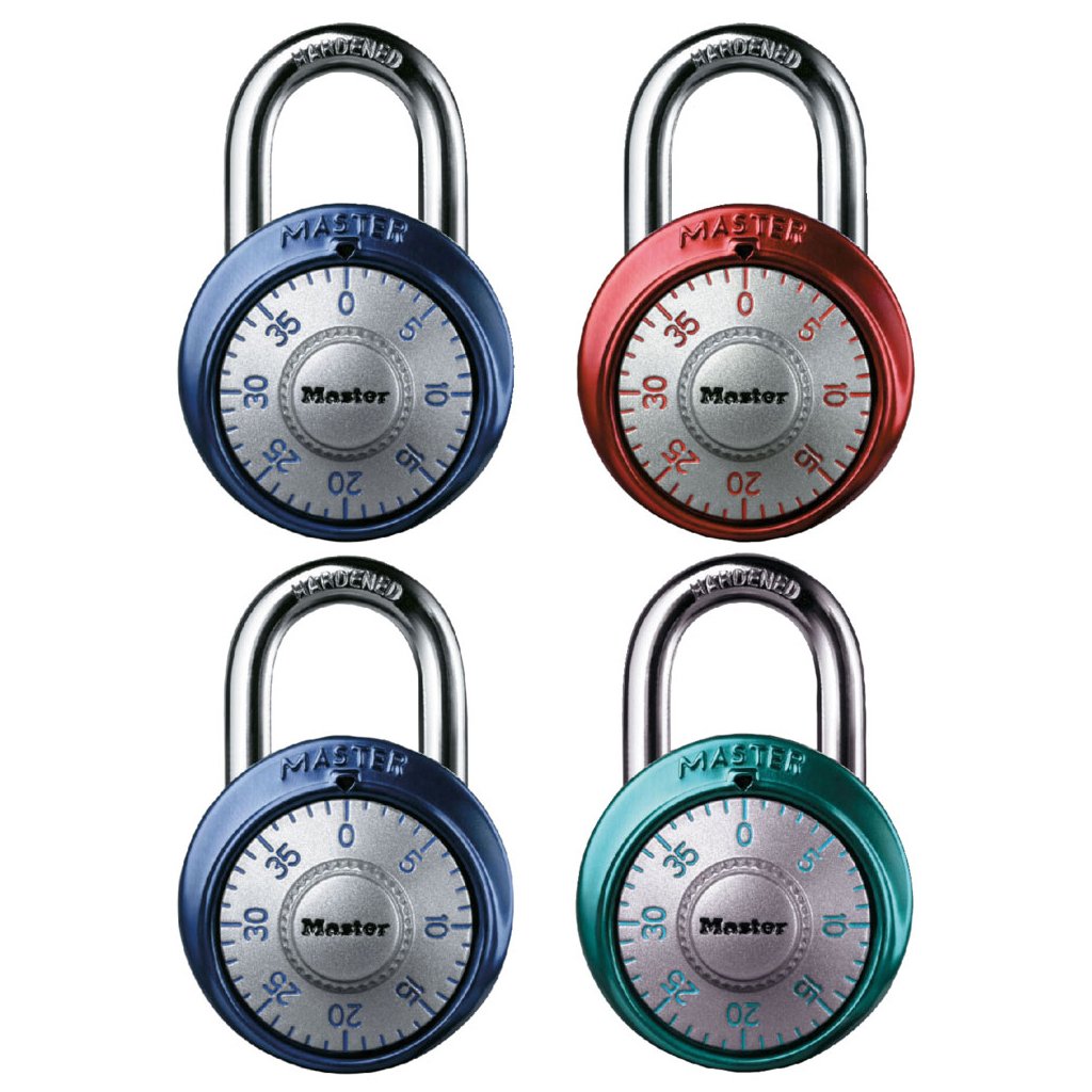 Combination Lock with Silver Dial
