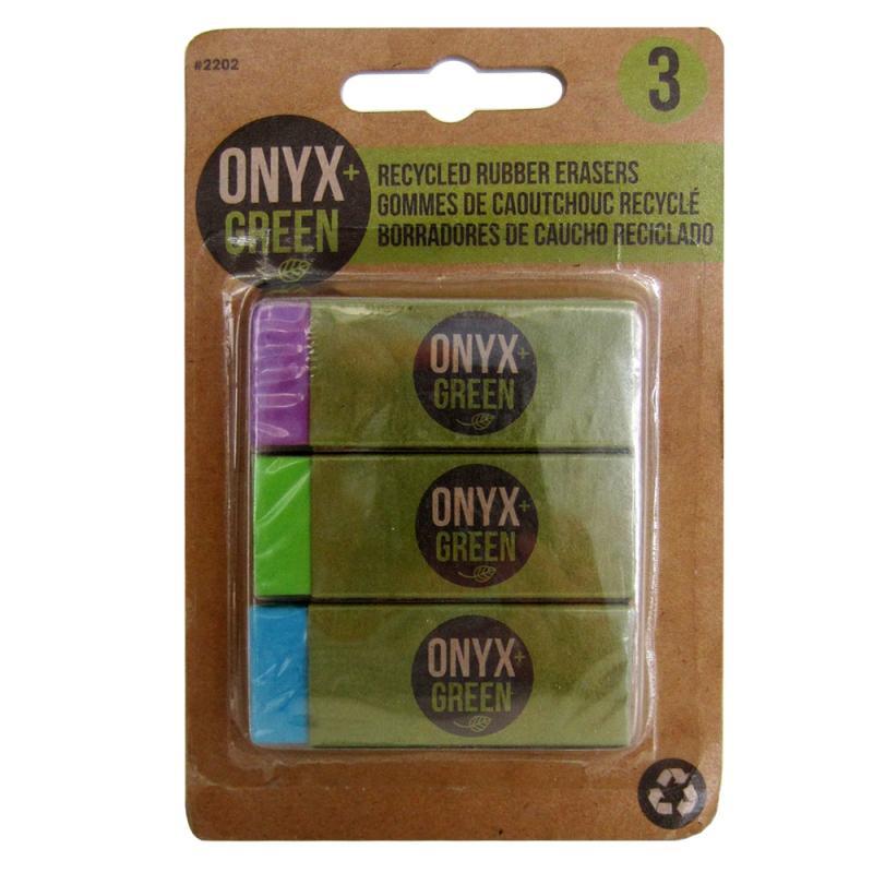 Recycled Erasers, Pack of 3