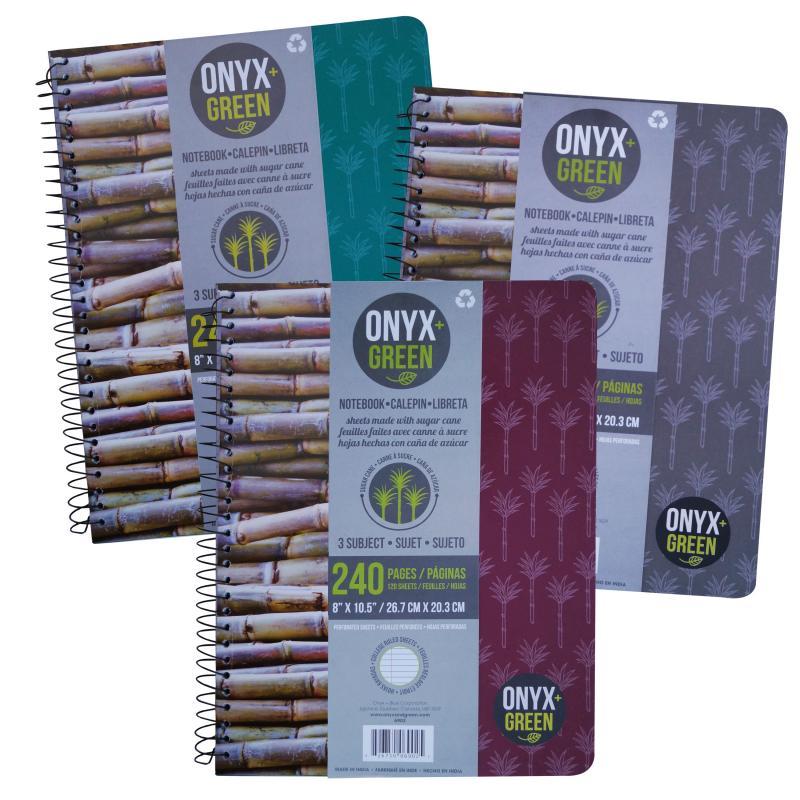 3-Subject Sugar Cane Notebook