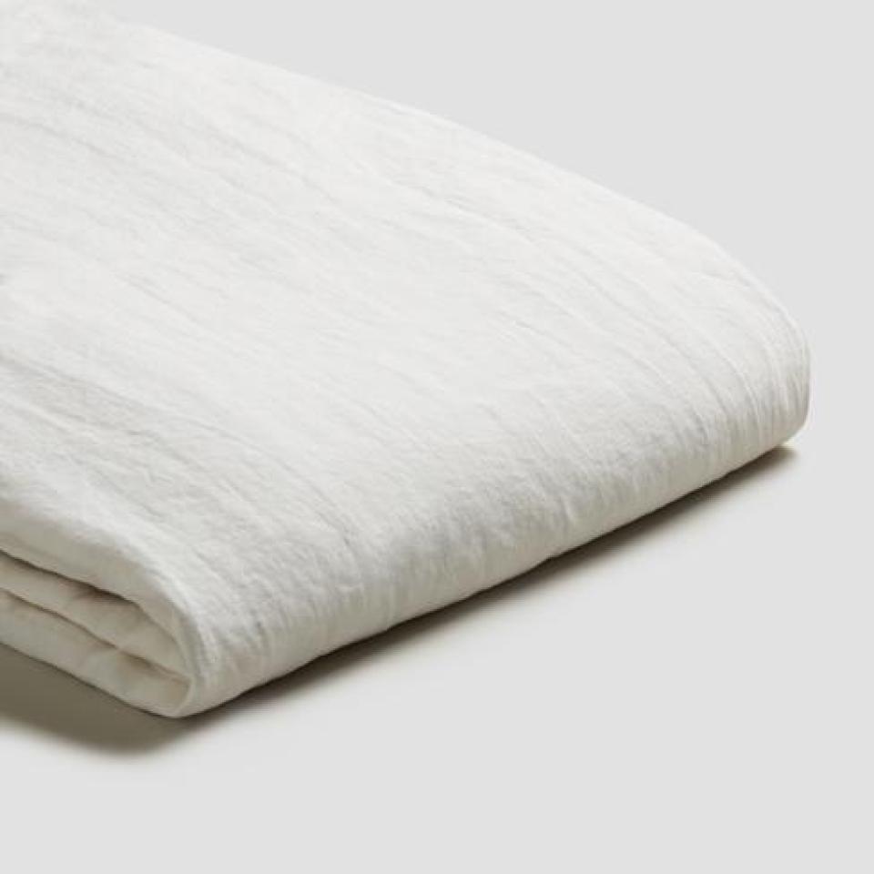 White Linen Fitted Sheet -  - BuyMeOnce UK