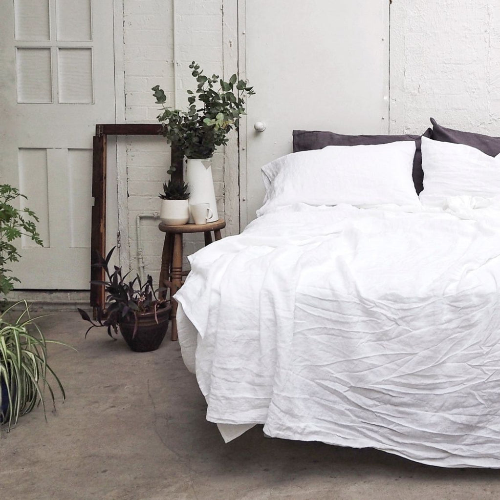 White Linen Fitted Sheet -  - BuyMeOnce UK