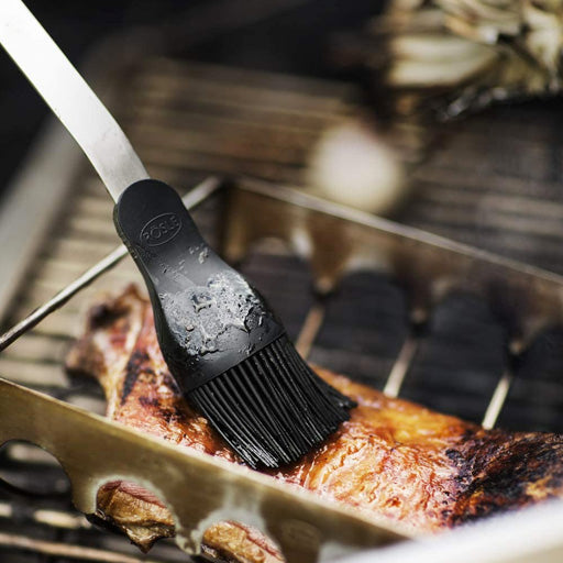 BBQ Oil Brush Silicon Basting Head Stainless Steel Handle Grill Barbecue  Cooking Food safe Sauce Brush Removable Kitchen Gadget