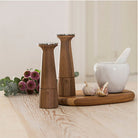 Oblique Walnut Wood Pepper Mill