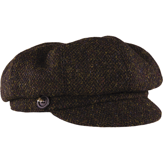 The Gatsby Cap In Harris Tweed