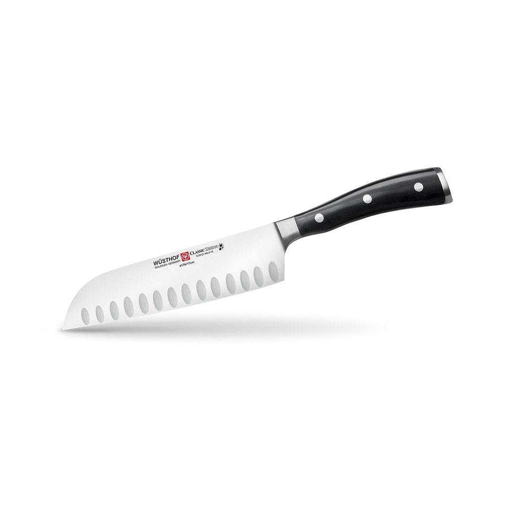 Classic Ikon 7" Santoku, Hollow Edge